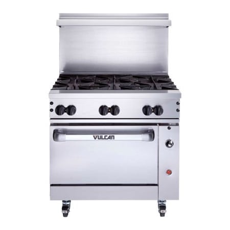 Vulcan Restaurant Equipment Vulcan 36C-6BN, Endurance Range, Convection Oven, Natural Gas, S/S, 6 Burners 36C-6BN